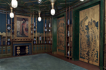 Photo courtesy the Freer Gallery of Art and Arthur M. Sackler Gallery.  One of the most popular exhibits in the Freer Gallery of Art is the Peacock Room painted by James McNeill Whistler. 